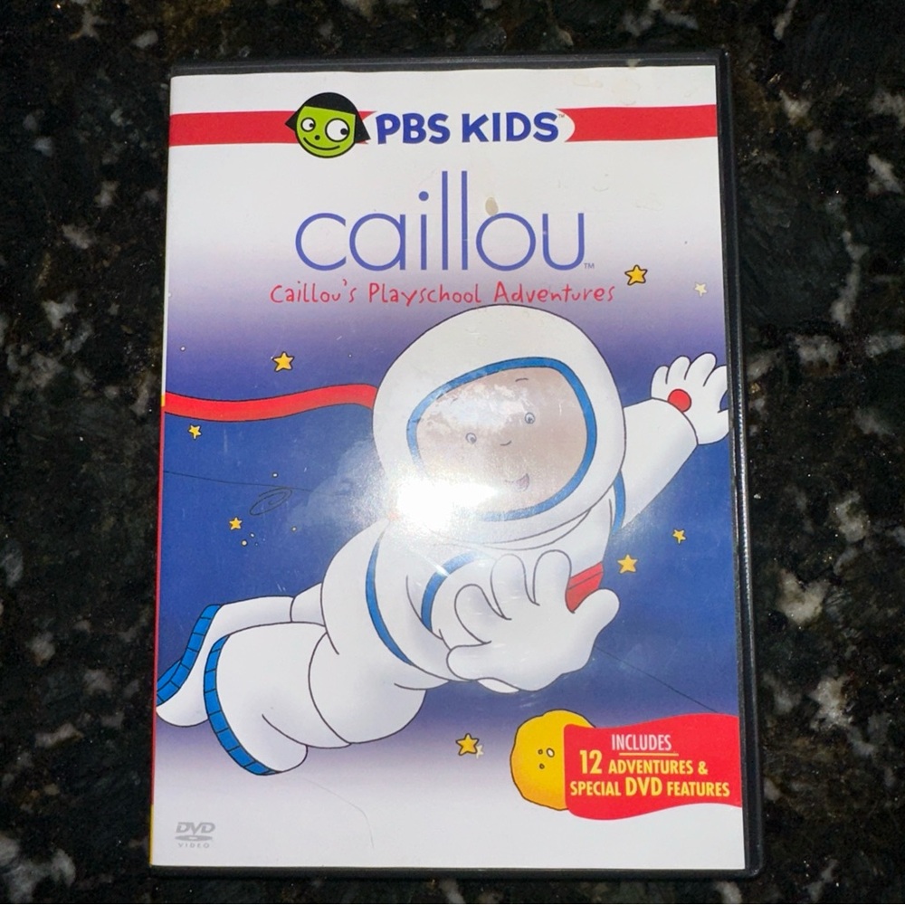 Caillou's Playschool Adventures DVD 2005 with 12 Adventures & Special Features